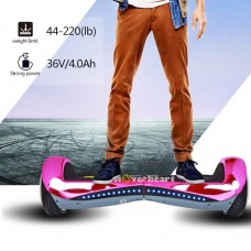 Hoverheart UL 2272 Certified 6.5" Premium Bluetooth Hoverboard (Chrome Pink)   